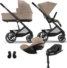 Детская коляска Cybex Balios S Lux 2.0  Zestaw 4W1 Z Fotelikiem Cloud G I-Size I Bazą Tpe Almond Beige Киев - изображение 1