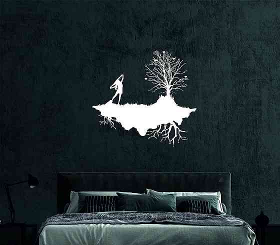 Декоративное настенное Панно «Дерево», Декор на стену 50*46 см, Белый Киев