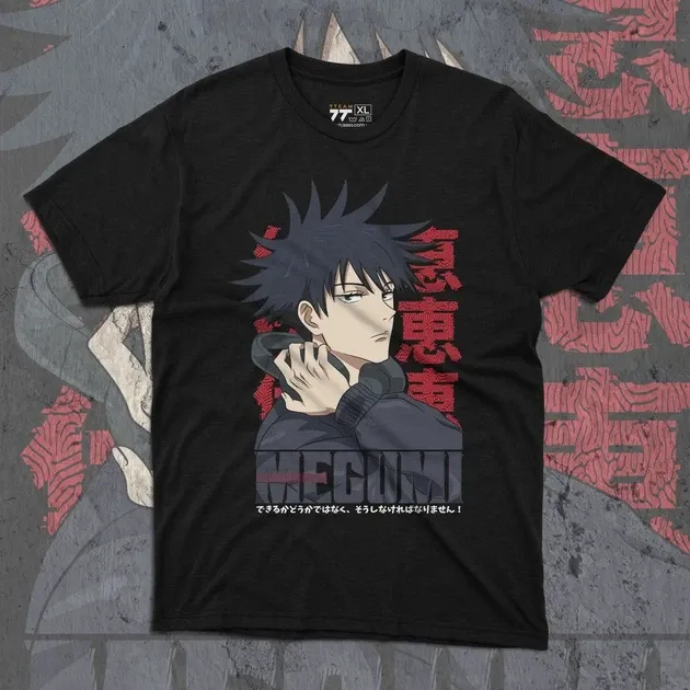 Футболка чоловіча з  принтом Магическая битва Мегумі Фушигуро Розмір 48 Anime0956 Дніпро - фото 1