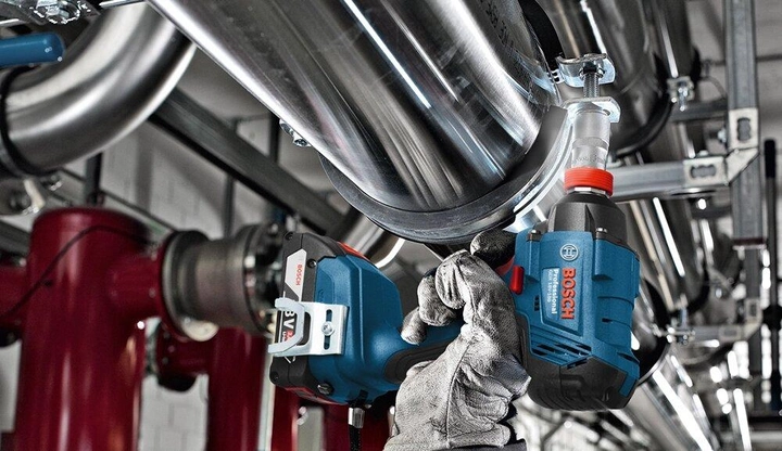 Професійний набір акумуляторного інструменту Bosch GSR 18V-50 + GDX 180-LI 5Ah : з АКБ 18V 5 Ah-3 шт, дриль-шурупокрут, гайкокрут Київ - фото 9