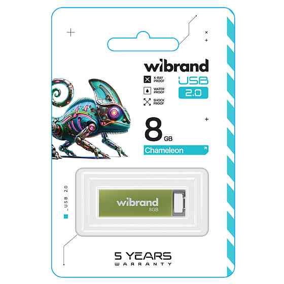 Flash Wibrand USB 2.0 Chameleon 8Gb Light green (WI2.0/CH8U6LG) Київ