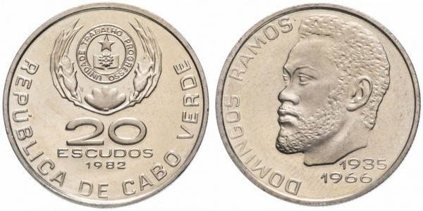 Кабо-Верде 20 ескудо 1982р Полтава - фото 1