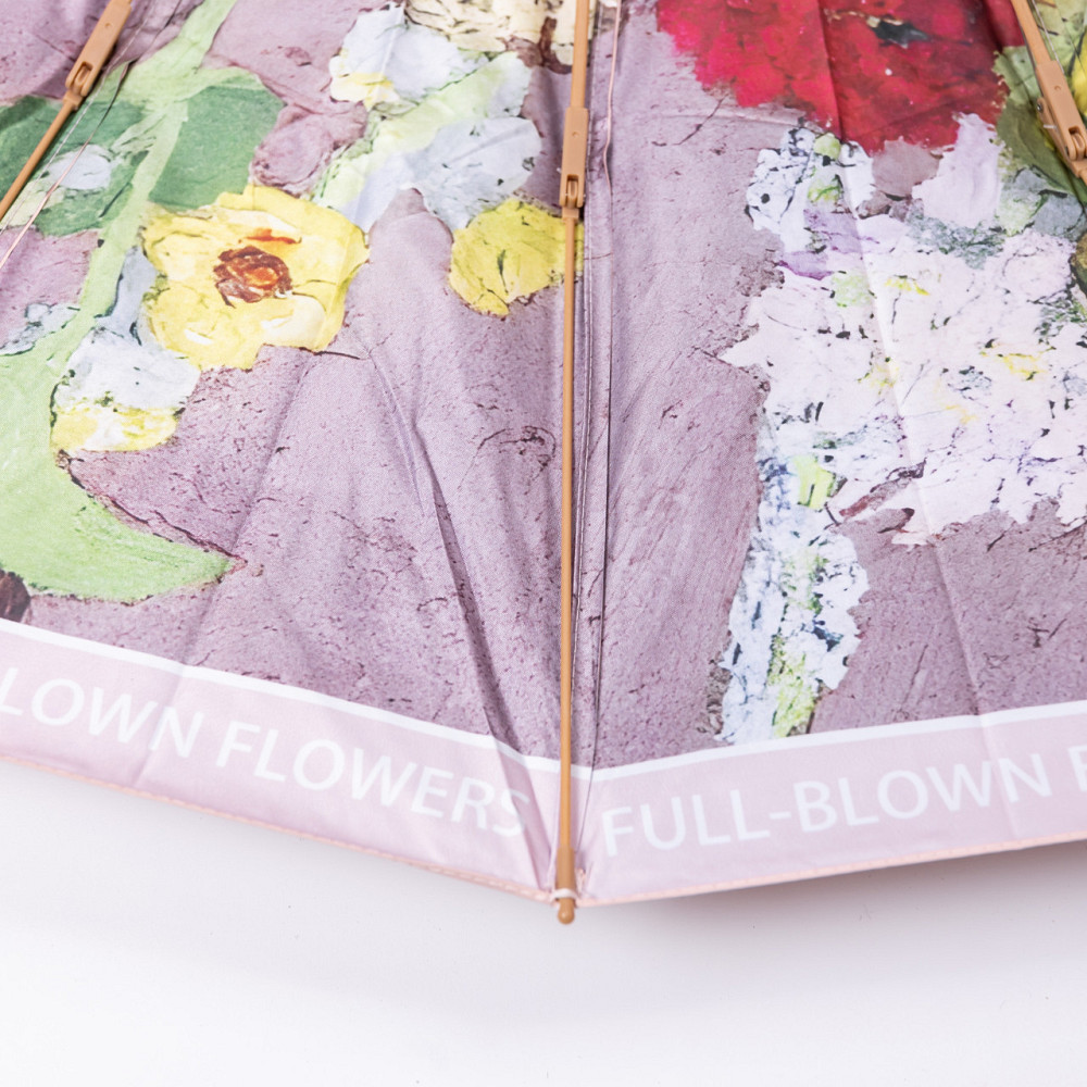 Парасолька механічна з принтом надійна з поліестеру діаметр 99 см Рожева HP-23-3M Коломыя - изображение 7