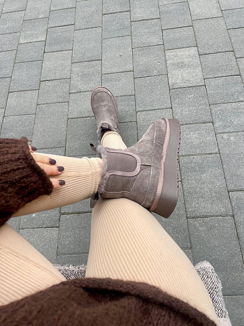 WSMR Угги жіночі WSMR K01 кофе (зима, замша натуральна) (5679) 38 Коломыя - изображение 2