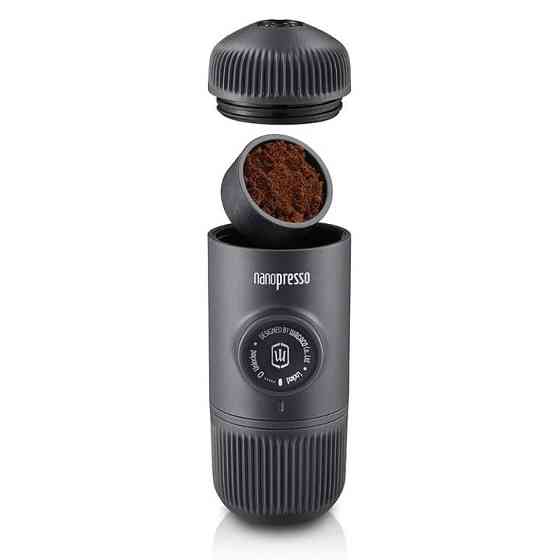 Портативне механічне еспресо кавоварка Wacaco Nanopresso + адаптер для капсул (для меленої кави) Київ