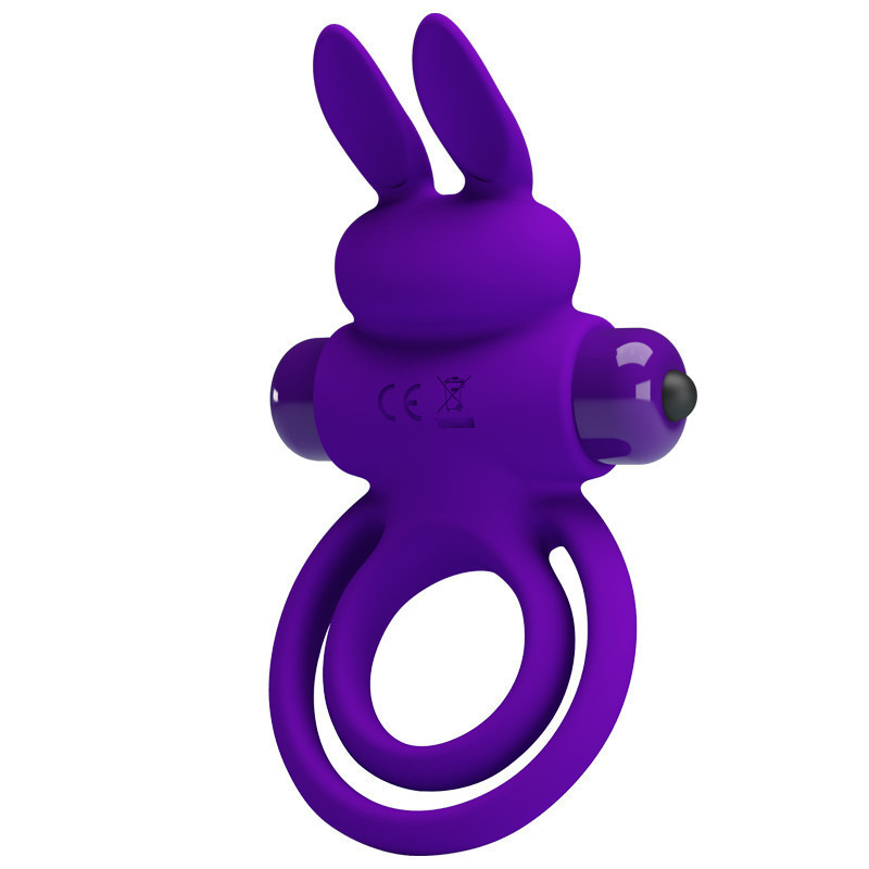 Ерекційне кільце PRETTY LOVE Penis Ring з подвійним кільцем, фіолетове Sex Aura Київ - фото 3