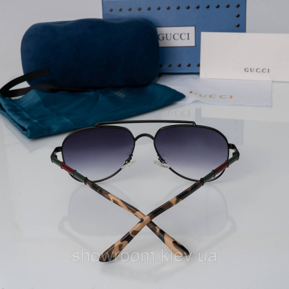 Чоловічі сонцезахисні окуляри GG (7872) black Київ - фото 3