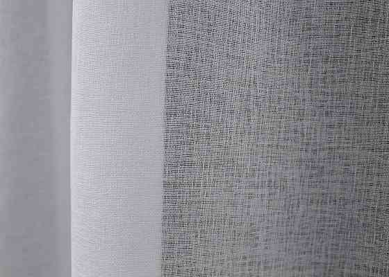 Кухонная арка VR-Textil № 000к микро-лен с макраме белый 270х150 см (51-202) Киев