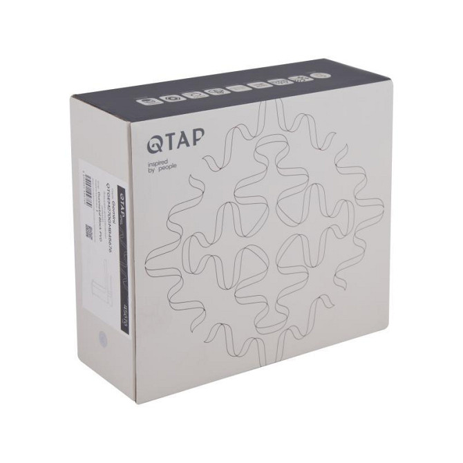 Змішувач для раковини Qtap Gemini QTGEM270GMB45676 (k35), одноважільний, низький, Gunmetal Black PVD Харків - фото 5