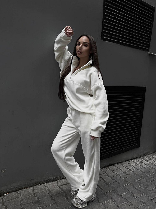 Женский удобный теплый костюм из флиса двусторонний Одесса - изображение 1