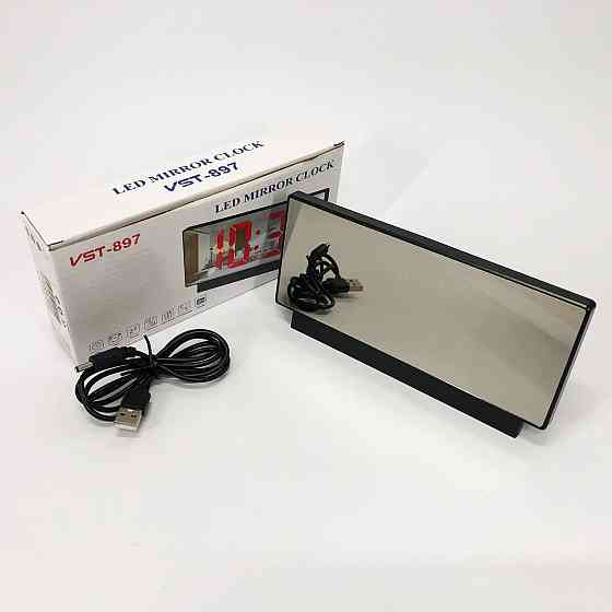 Настільний годинник з автоматичною підсвіткою VST-888-5, Дзеркальні SJ-363 декоративні годинники Київ