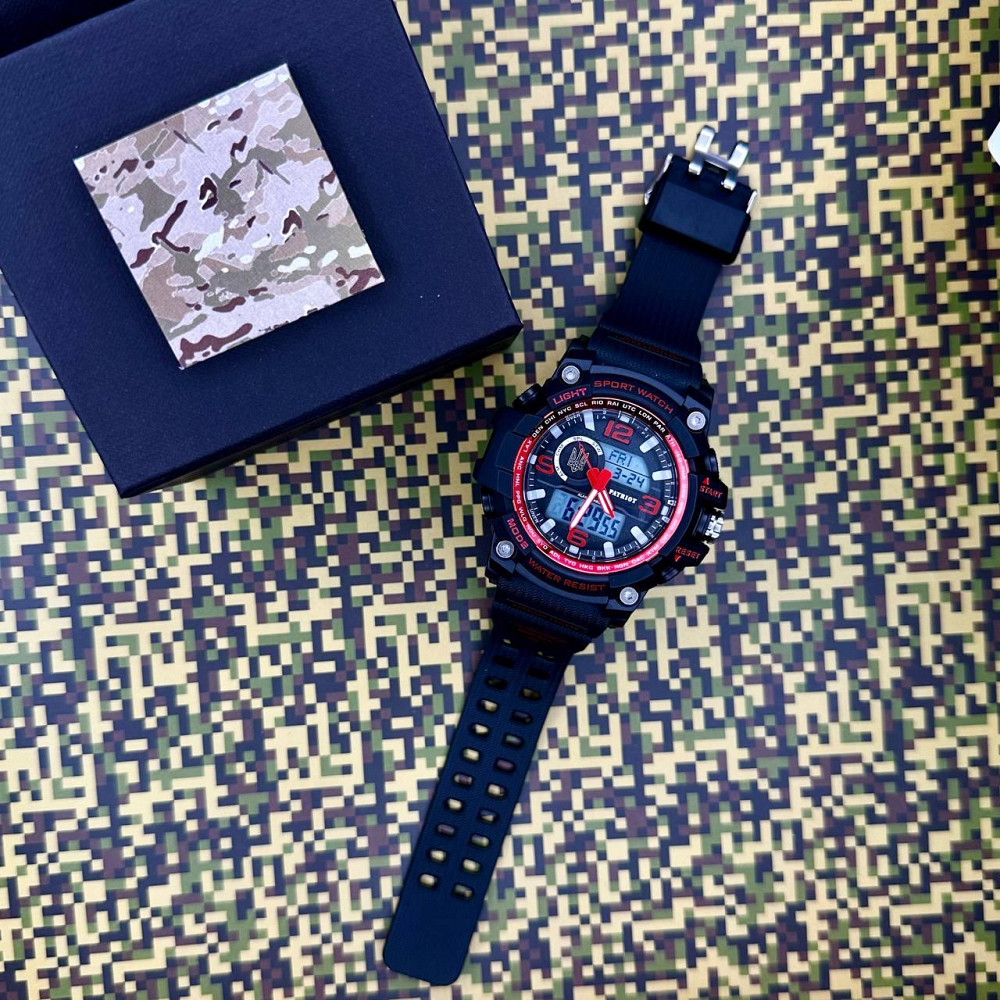 Patriot 012BKRDUAGD Тризуб золото Чорні з червоним + Коробка SBR Київ - фото 3