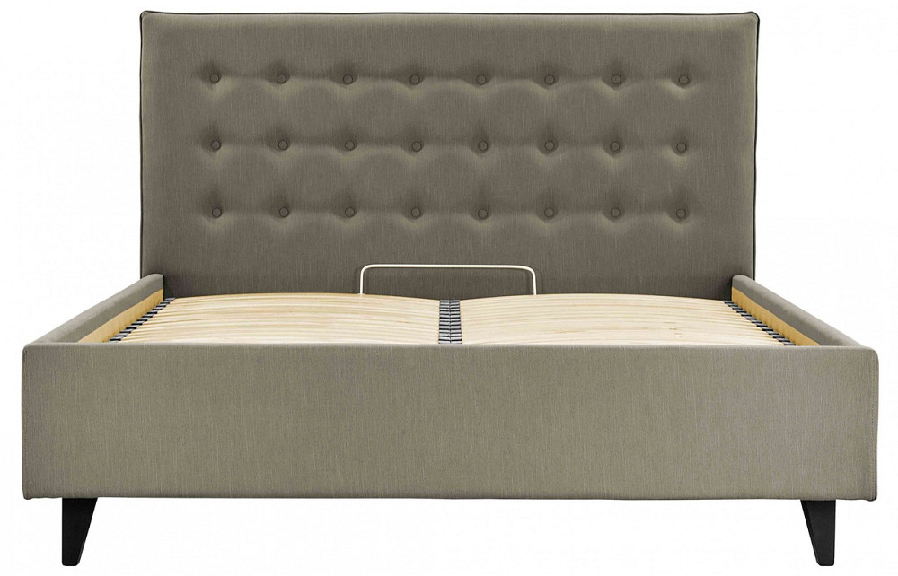 Кровать Двуспальная Nicole VIP Wood На ножках 180 х 190 см Melva 20 С дополнительной металлической цельносварной рамой Серый Киев - изображение 4