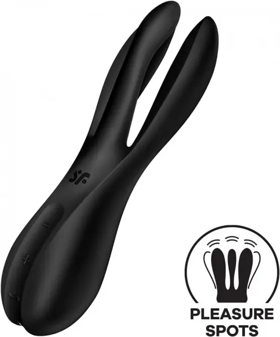 Кліторальний вібратор Satisfyer Threesome 2 Black Львів - фото 1