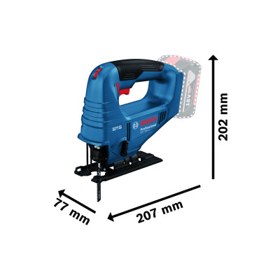 Электролобзик Bosch GST 183-LI безщеточный, 18V, 0-3300об/мин, ход 20мм (без АКБ и ЗУ) (0.601.5B7.020) Винница - изображение 6