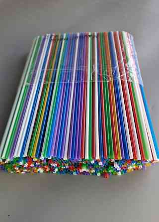 Трубочка Соломка алкогольна пряма d3 25см Махито мікс (500 шт) Харків