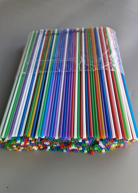 Трубочка Соломка алкогольна пряма d3 25см Махито мікс (500 шт) Харків - фото 2