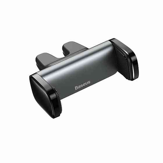 Автомобільний тримач кріплення підставка для телефону смартфону Baseus Steel Cannon на вент решітку колір чорний SUGP-01 Одеса