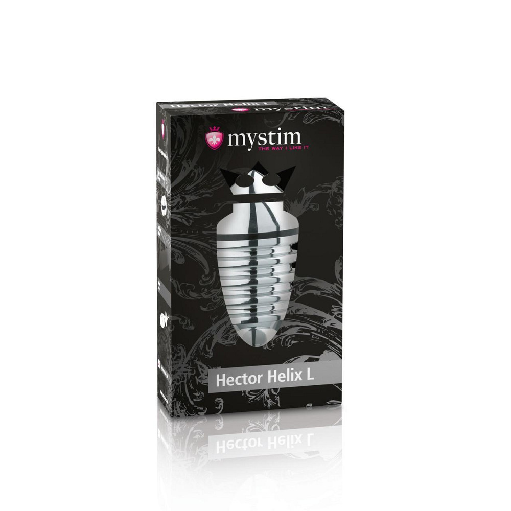 Металлическая анальная пробка Mystim Hector Helix L для электростимулятора, диаметр 5см Sex Aura Киев - изображение 6