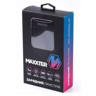 Зарядное устройство Maxxter 1USB-A + 2USB-C (PD 65W+PD 18W + QC 3.0) (WC-PD65W-01) Винница