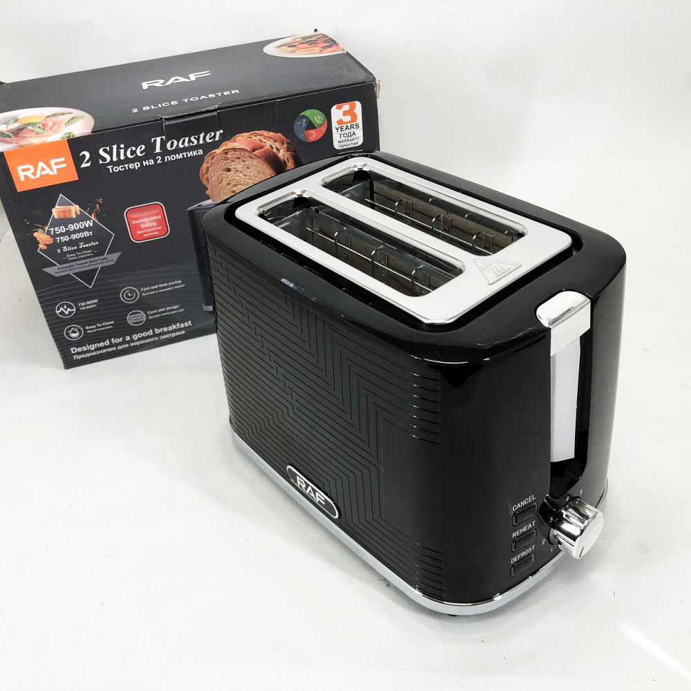 Хорошая тостерница RAF R.2102 900 Вт, Легкий в использовании тостер, Тостер с регулятором BH-85 Львов - изображение 16