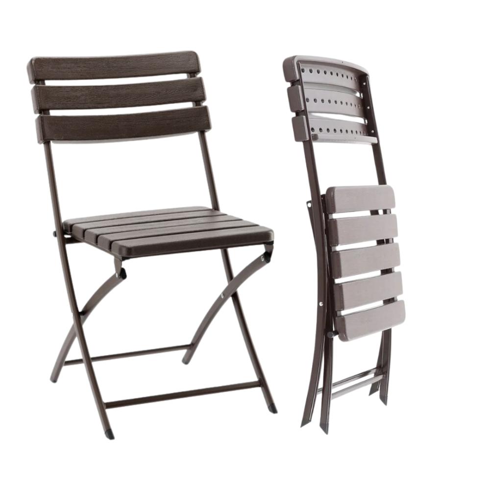 Стілець садовий Chomik MANGO складаний коричневий Київ - фото 1