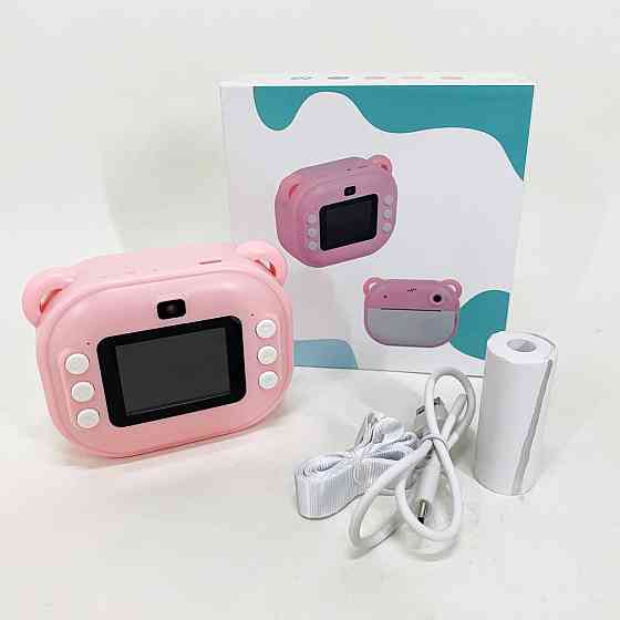 Фотоаппарат для детей с встроенным принтером, Детский фотоаппарат мгновенной печати с термобумагой EK-21 Львов