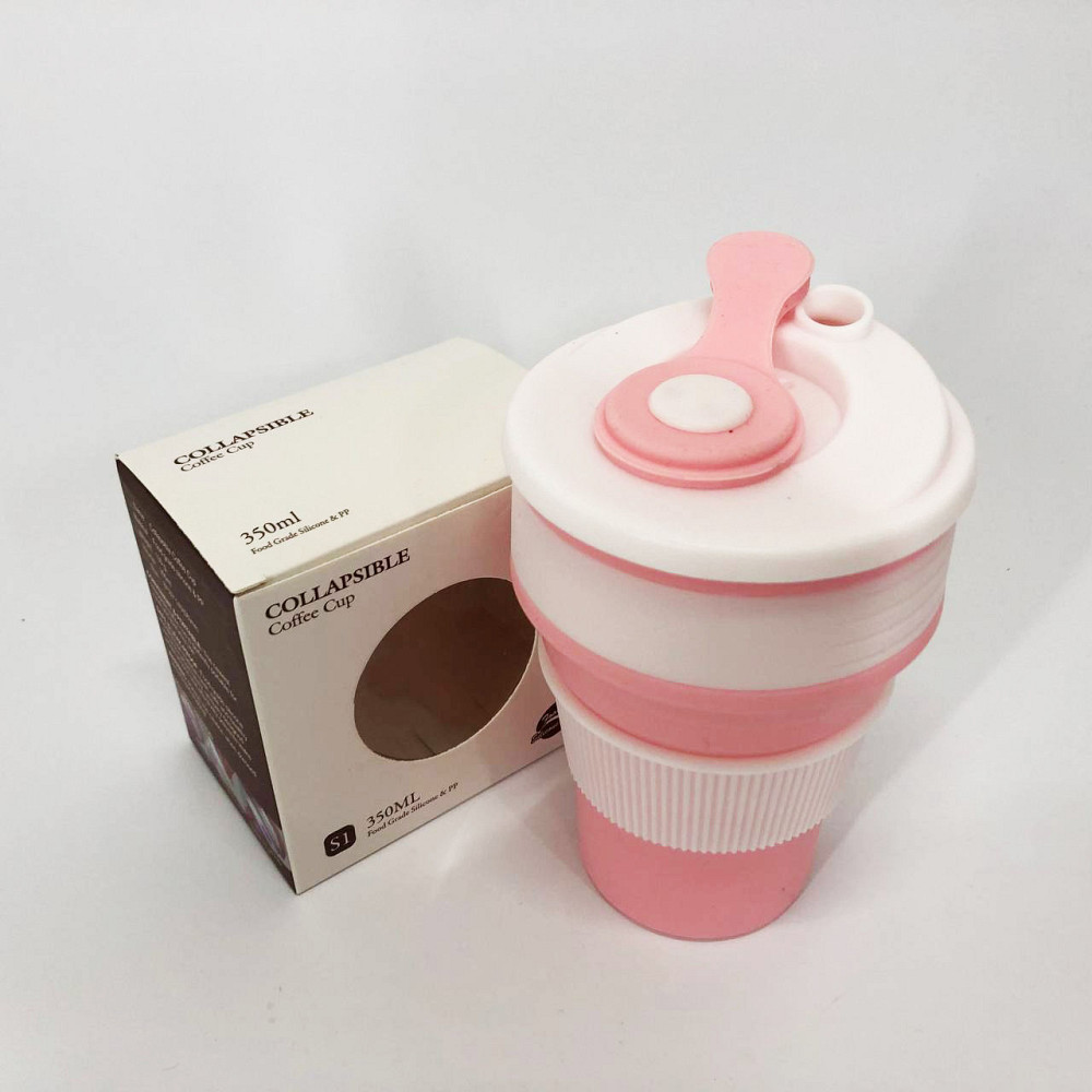 Походная складная чашка 350 мл, Силиконовая туристическая кружка, Силиконовая складная кружка NQ-20 Ивано-Франковск - изображение 9