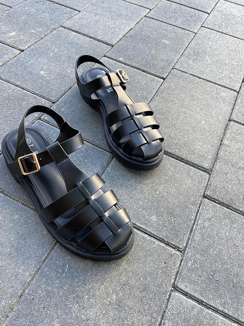 L&M Босоніжки жіночі L&M 6111-1 чорні (літо, еко-шкіра) (5088) Коломыя - изображение 2