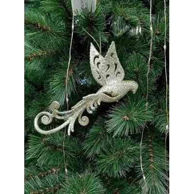 Елочная игрушка House Of Seasons Птичка золотая 9 х 2 х 16 см (8718861799422) Винница