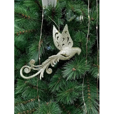 Елочная игрушка House Of Seasons Птичка золотая 9 х 2 х 16 см (8718861799422) Винница - изображение 3