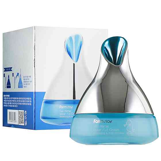 Антивіковий крем з екстрактом морського коника Sea Horse Water Full Cream Whitening Anti-Wrinkle FarmStay 50 мл Винница