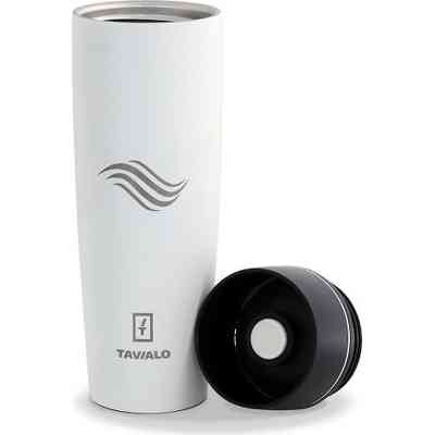 Термокружка Tavialo матовий білий колір + 2 ущільнювальних кільця 460 мл (190460102) Вінниця