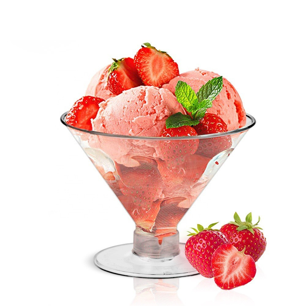 Набор стаканов десертных 150 мл, 10 шт, многоразовые, пластиковые для фуршетов креманка на съёмной ножке для десертов,прозрачная Каменец-Подольский - изображение 7