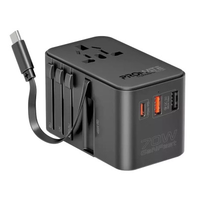 Зарядное устройство Promate tripmate-gan70r Винница - изображение 1