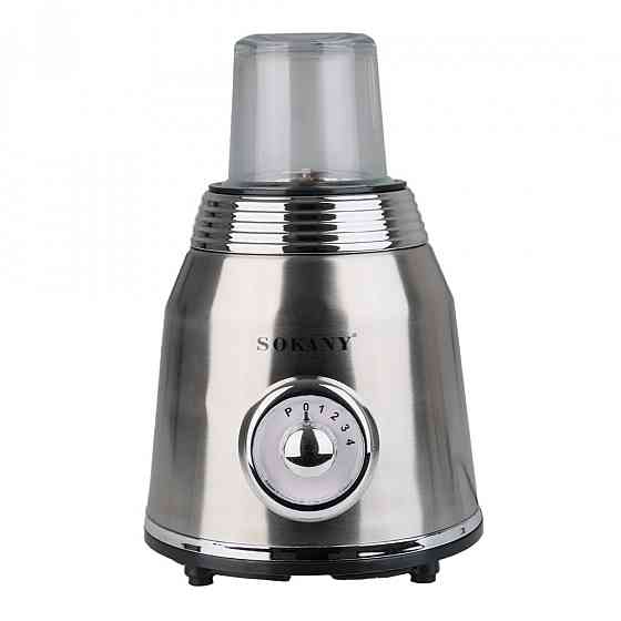 Sokany Блендер зі скляною чашею 1.5 літра для коктейлів та смузі портативний 4 режими швидкості Коломыя