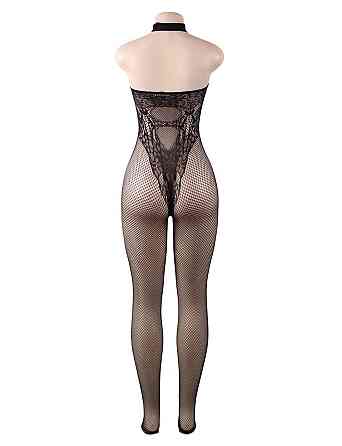 Бодистокинг в сеточку с открытой спиной Star Night черный XS-M Sex Aura Киев