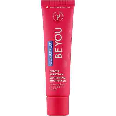 Зубна паста Curaprox Be You Вибілювальна Зі смаком джин-тоніка (без алкоголю) та хурми з ментоловими кульками 60 мл (7612412429541) Вінниця