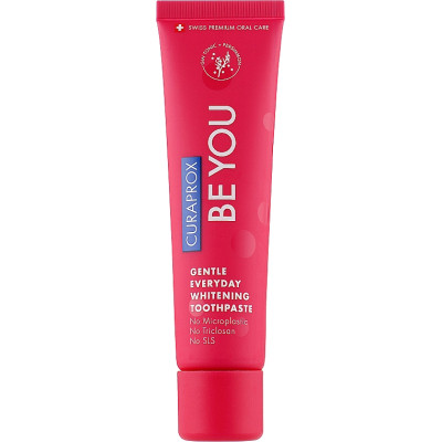 Зубна паста Curaprox Be You Вибілювальна Зі смаком джин-тоніка (без алкоголю) та хурми з ментоловими кульками 60 мл (7612412429541) Вінниця - фото 1