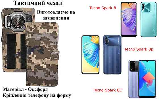 Тактический чехол для realme GT Neo6, GT Neo6 SE, крепится к снаряжению на липучке Киев