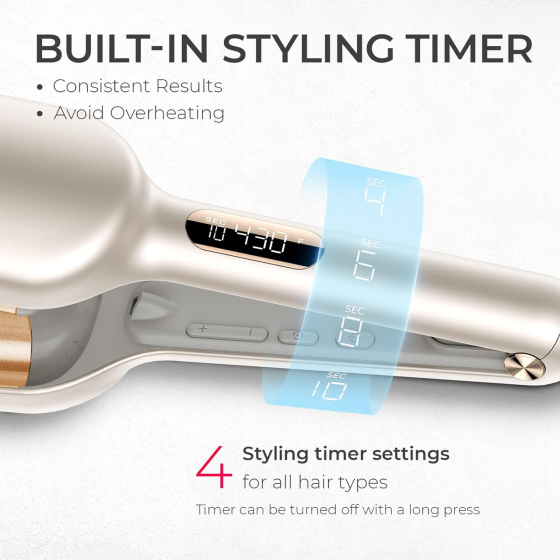 Плойка для волос TYMO Rovy wave curling Iron Инструмент для завивки волос для глубокого завивки, ионная плойка Beach Waves Киев