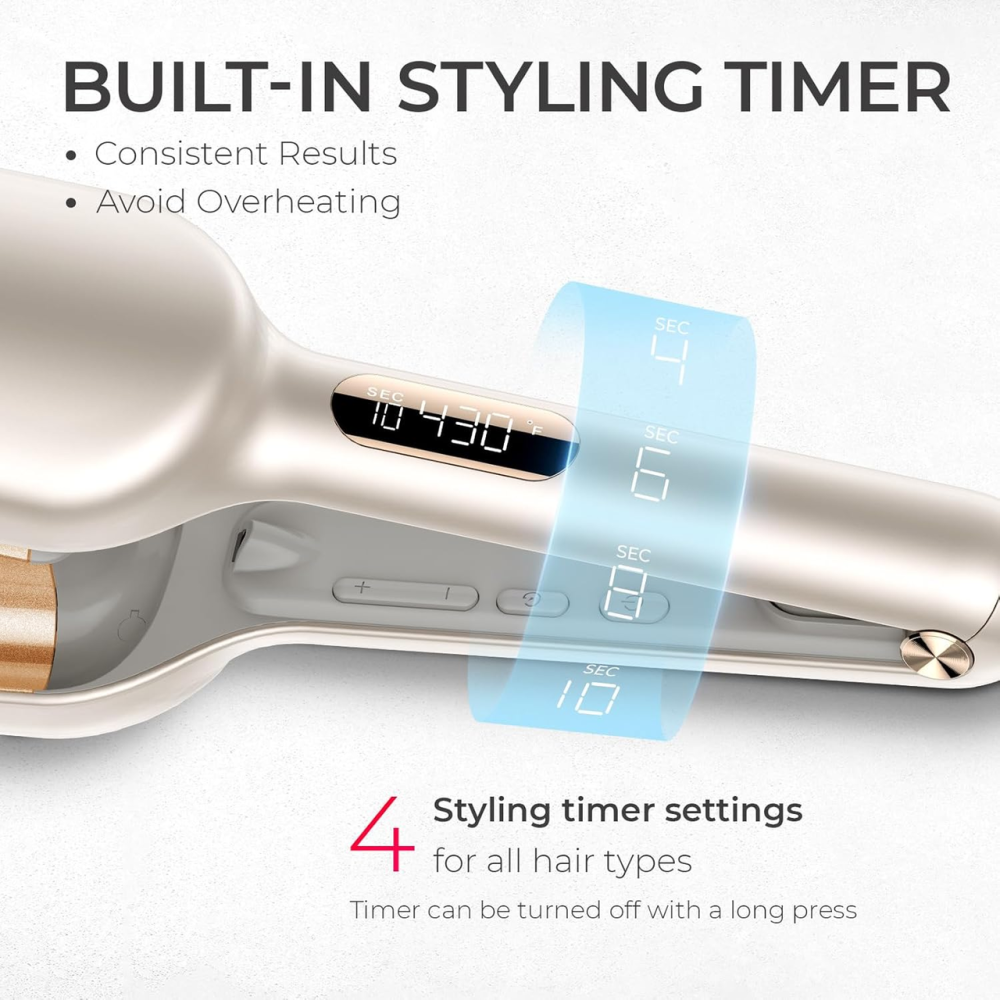 Плойка для волос TYMO Rovy wave curling Iron Инструмент для завивки волос для глубокого завивки, ионная плойка Beach Waves Киев - изображение 4