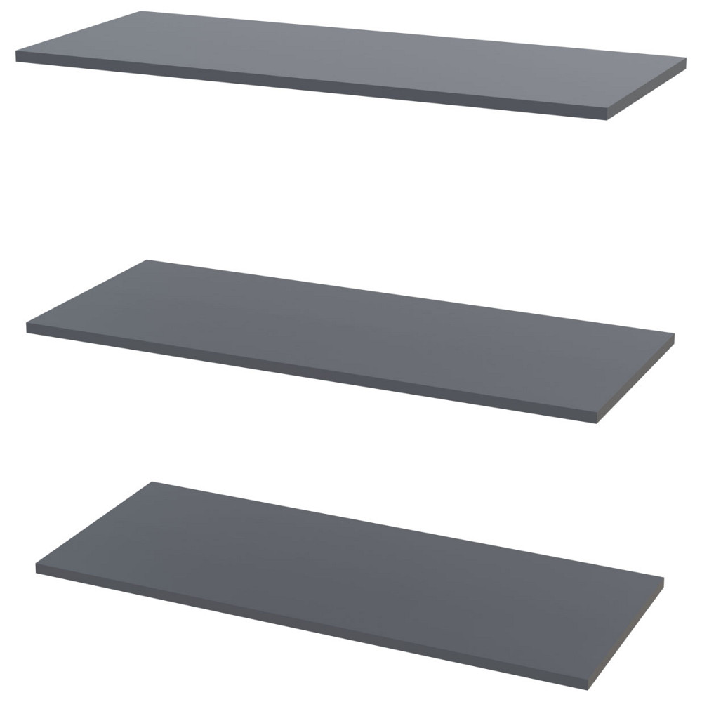 Полиця для одягу Doros Promo Графіт 3шт. 86.7х35х1.6 (DRS-011564) Львів - фото 1