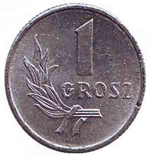 Монета 1 грош, 1949 рік, Польща.(В) Полтава