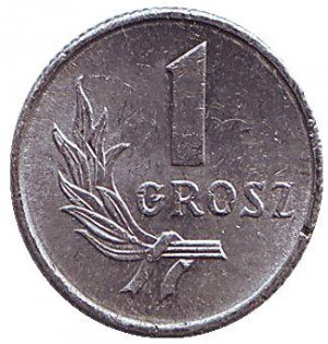 Монета 1 грош, 1949 рік, Польща.(В) Полтава - фото 1