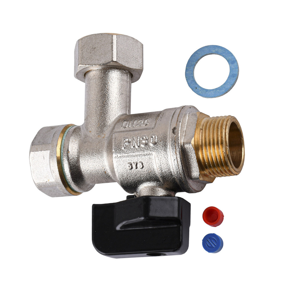 Кран кульовий котловий 3/4″ ARCO 150824 кутовий з накидною гайкою with FILTER (000027983) Київ - фото 1