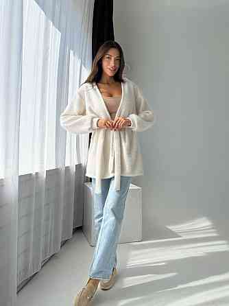 Жіночий повсякденний стильний кардиган з тканини ангора пухнастик Одеса