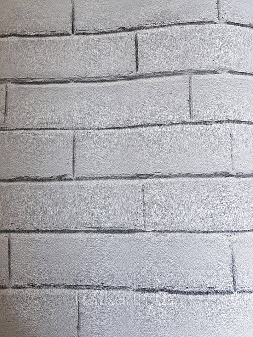 Обои флизелиновые эко Decoprint Good Vibes 0.53х10 молодежные под кирпич светло серые на обоях можно писать Киев - изображение 2