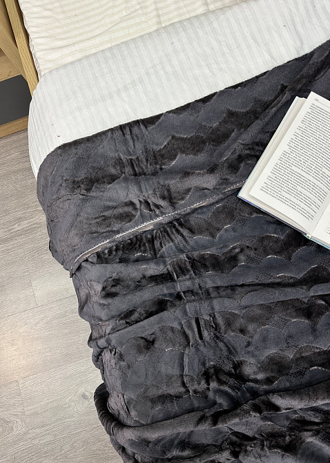 Плед-покривало 200х230 см (+-5см) Графітовий (87-251) Київ - фото 7