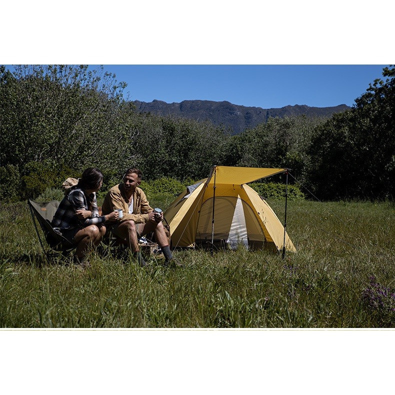 Палатка двухместная Naturehike P-Series NH18Z022-P 210T/65D, жёлтая Киев - изображение 4